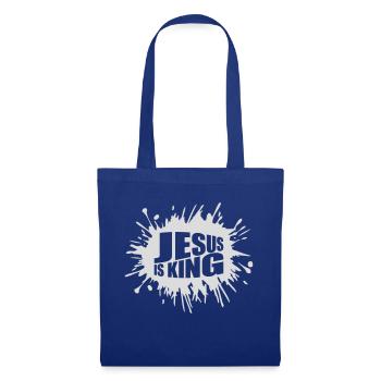 jesus is king quote - Tote Bag - royal blue - Front