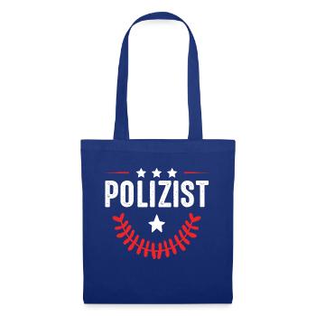 Polizist Beruf - Stoffbeutel - Royalblau - Vorne