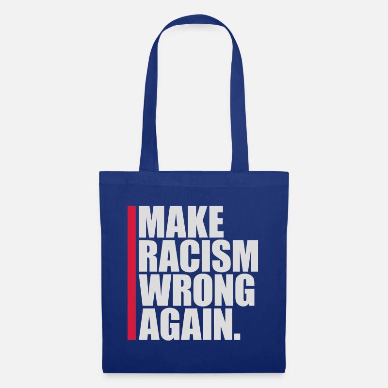 make racism wrong again - Stoffbeutel - Royalblau