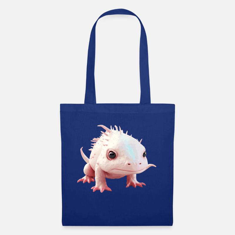 Ein Axolotl ist eigentlich ein Urzeittier - Stoffbeutel - Royalblau