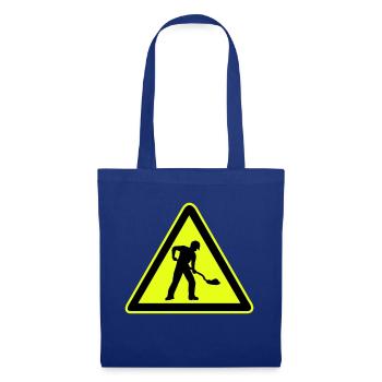 Road construction sign construction site 1 - Tote Bag - royal blue - Front