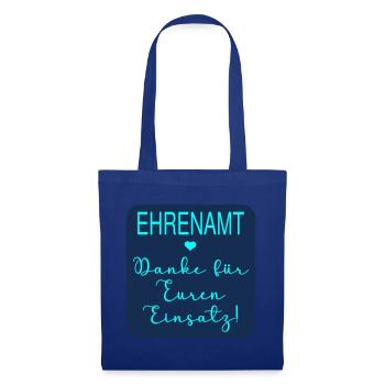 Team Einsatz Ehrenamt Danke - Stoffbeutel - Royalblau - Vorne