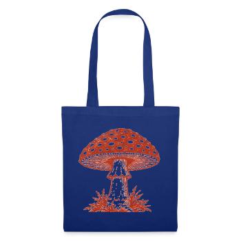 Fliegenpilz Illustration - Stoffbeutel - Royalblau - Vorne