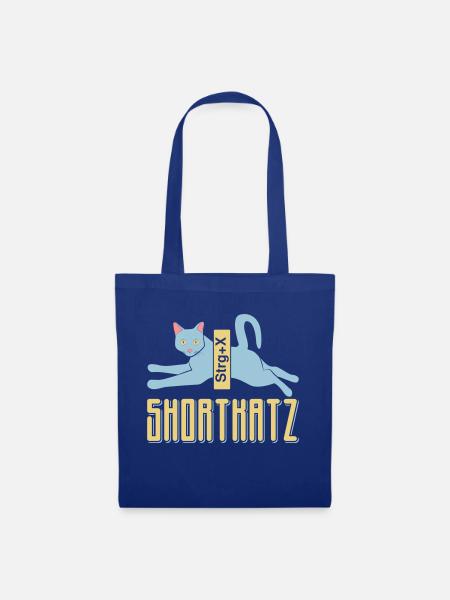 Shortkatz - Stoffbeutel - Royalblau