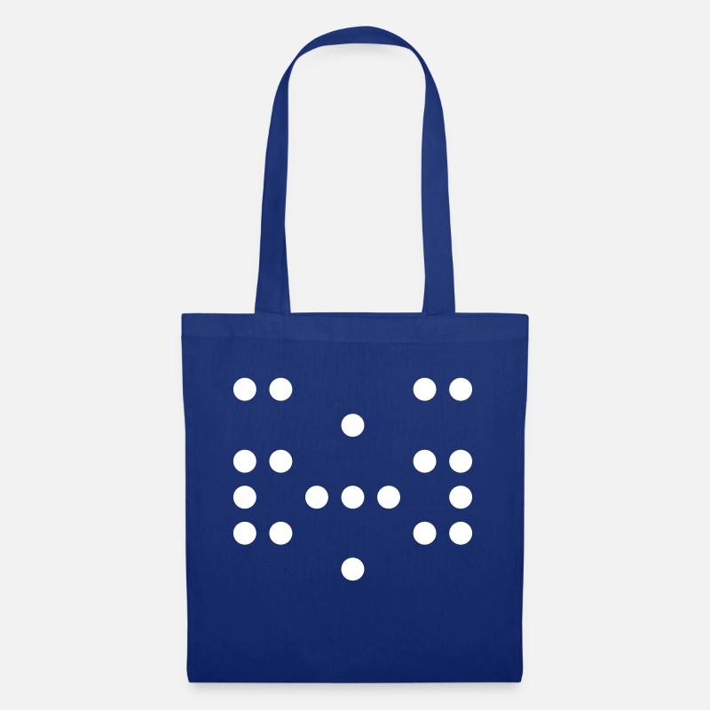 RandomWhiteDot1 - Tote Bag - royal blue