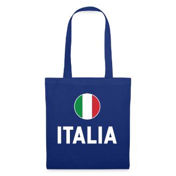 Italia 2020 Italien Fußball Mannschaft 2021 - Stoffbeutel - Royalblau - Vorne