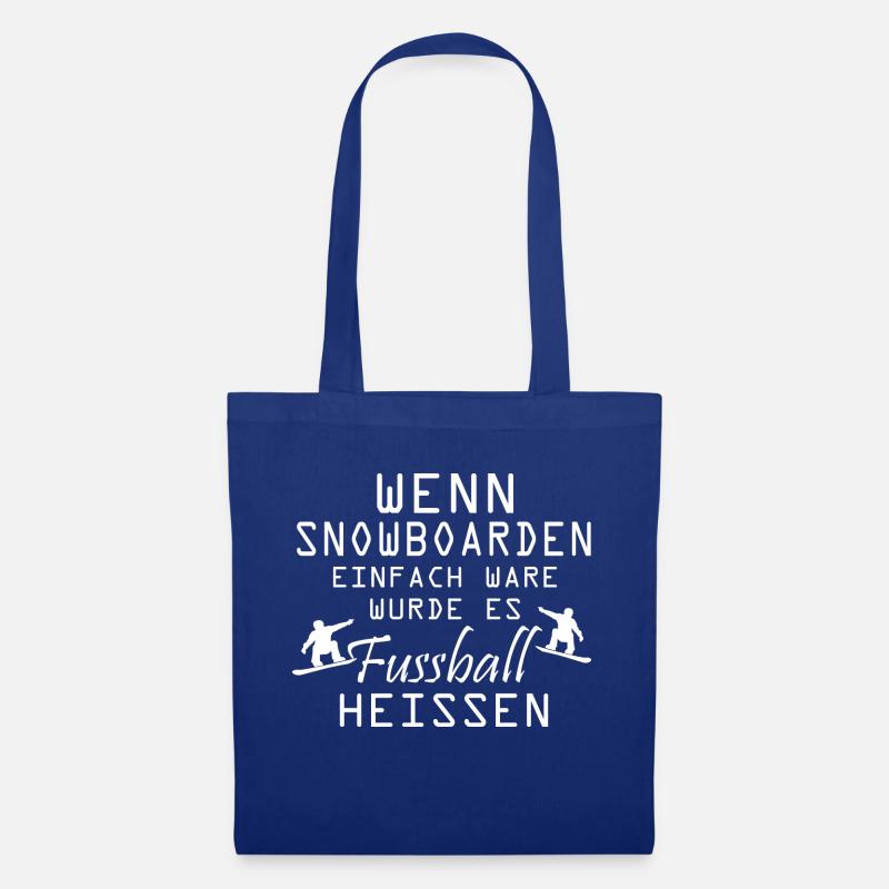 Snowboard Snowboarder - Stoffbeutel - Royalblau