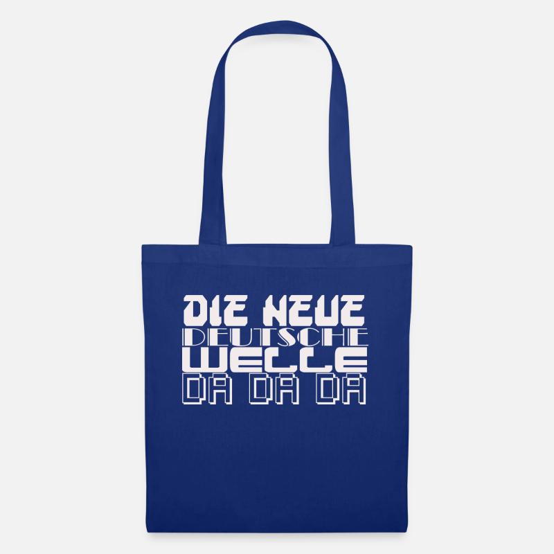 Neue deutsche Welle und DA DA DA - Stoffbeutel - Royalblau