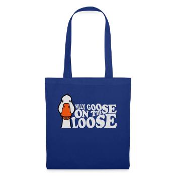 goose on the loose - Stoffbeutel - Royalblau - Vorne