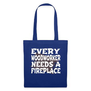 lumberjack happy chainsaw carpenter birthday love - Tote Bag - royal blue - Front