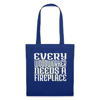logging cool lumber americas present idea wood - Stoffbeutel - Royalblau - Vorne