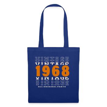 1968: Vintage - 56th Birthday - Tote Bag - royal blue - Front