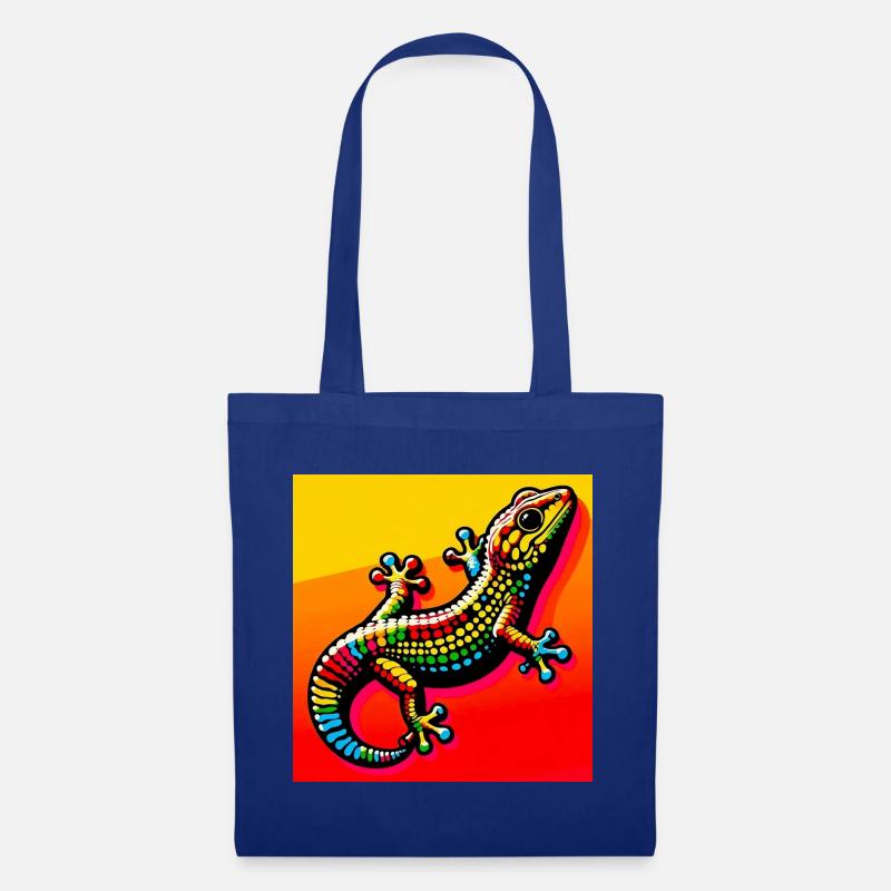 Gecko - Stoffbeutel - Royalblau