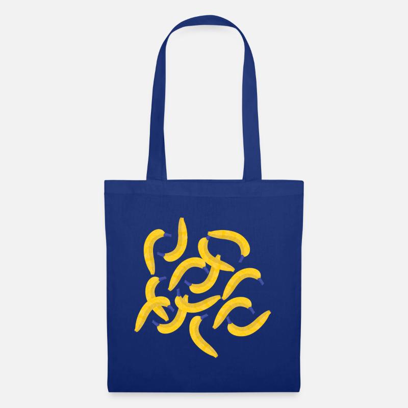 Bananen - Stoffbeutel - Royalblau
