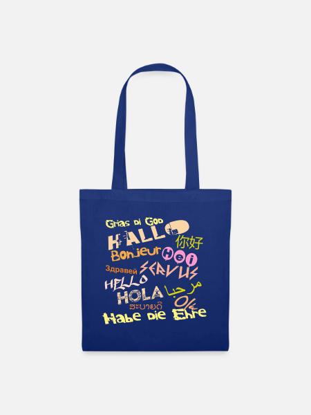 Hello International - Stoffbeutel - Royalblau