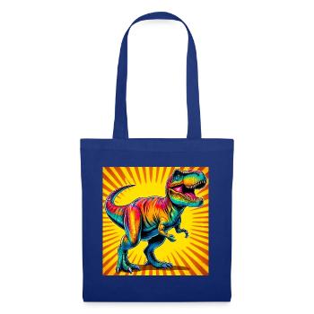 Dinosaurier - Stoffbeutel - Royalblau - Vorne