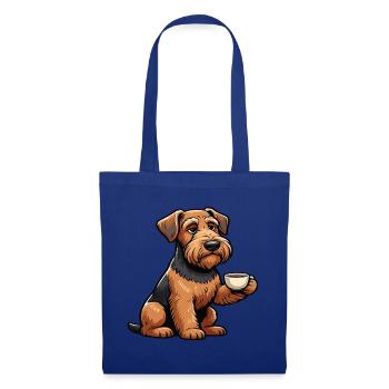 Airedale Terrier Airedales Airedaleliebhaber - Stoffbeutel - Royalblau - Vorne
