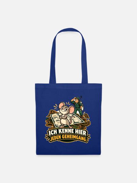 Jeden Geheimgang - Stoffbeutel - Royalblau