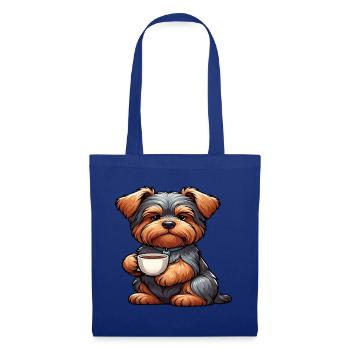 Yorkshire Terrier Yorkie Yorkiebesitzer Yorkies - Stoffbeutel - Royalblau - Vorne