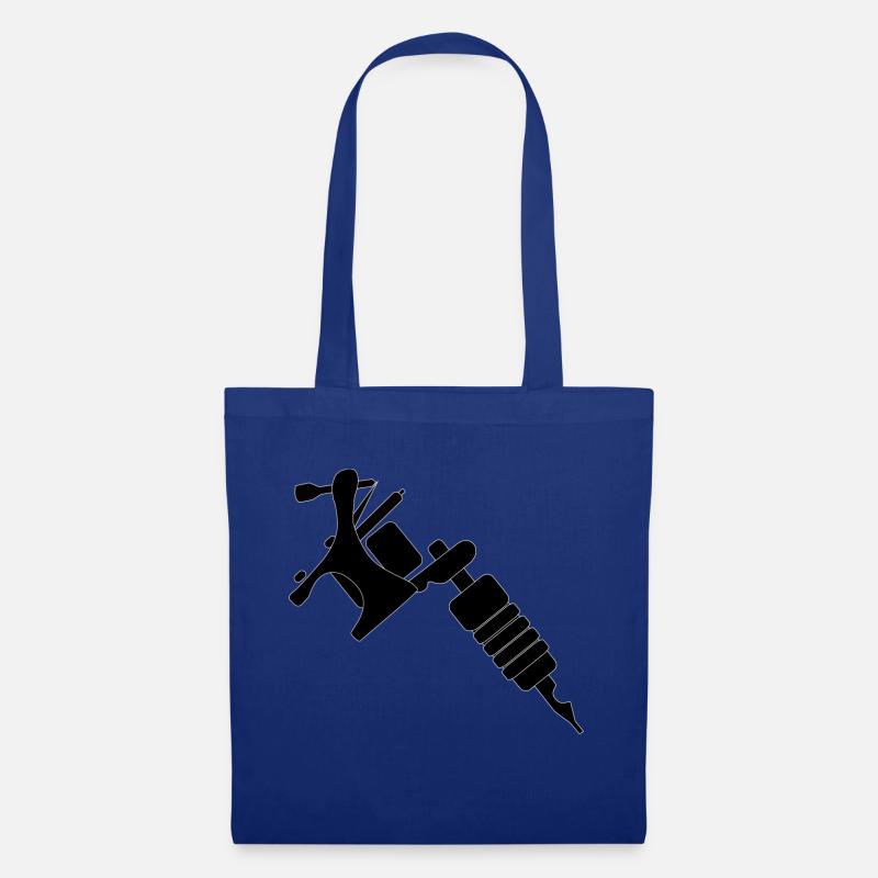 Tattoo Maschine - Stoffbeutel - Royalblau