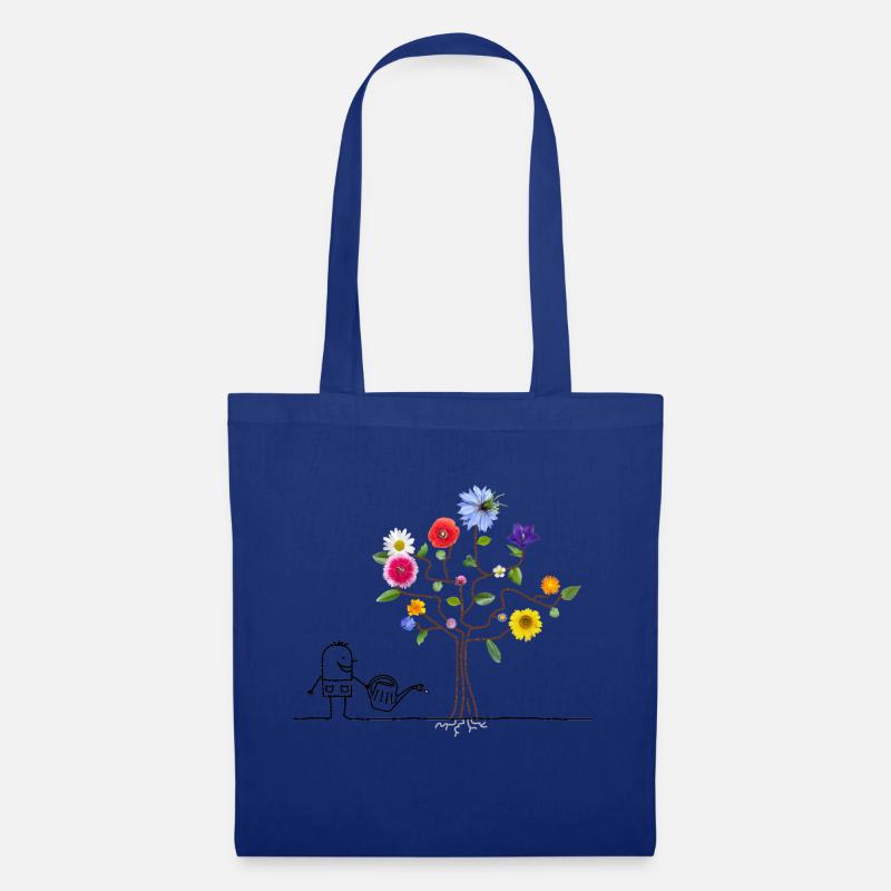 fleißiger Gärtner - Stoffbeutel - Royalblau