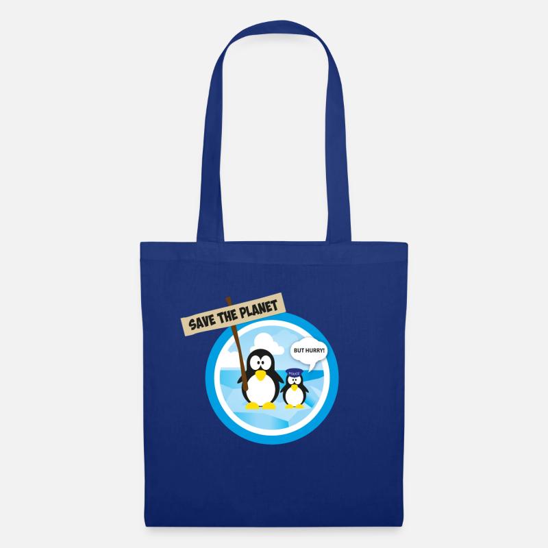 SAVE THE PLANET - Stoffbeutel - Royalblau