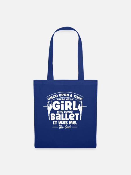 Ballett Tanz Ballett Mädchen Ballett tanzen - Stoffbeutel - Royalblau