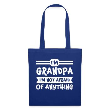 Großvater Großvater Großvater Geschenk - Stoffbeutel - Royalblau - Vorne