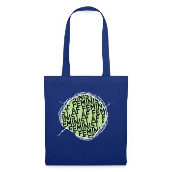 womens march equal women rights joke quotes - Tote Bag - royal blue - Front