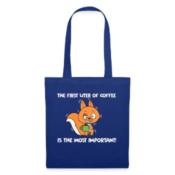 Kaffee - Stoffbeutel - Royalblau - Vorne