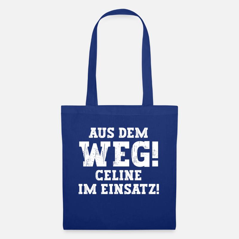 Celine Lustiger Spruch Vorname Name Celine - Stoffbeutel - Royalblau