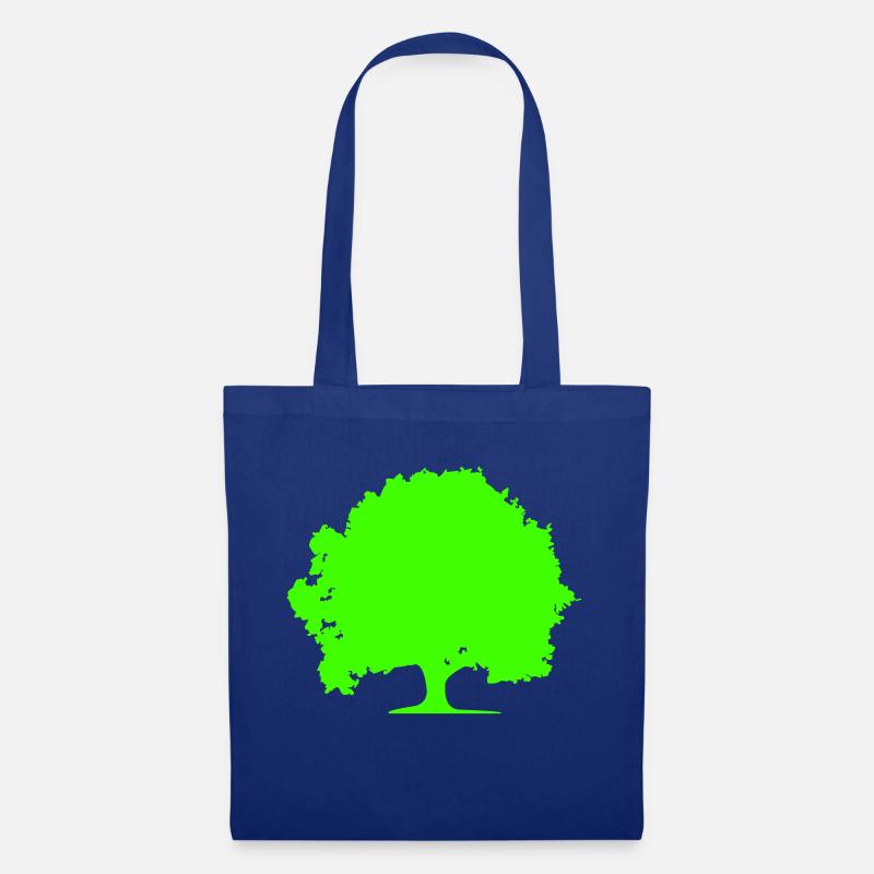 baum - Stoffbeutel - Royalblau