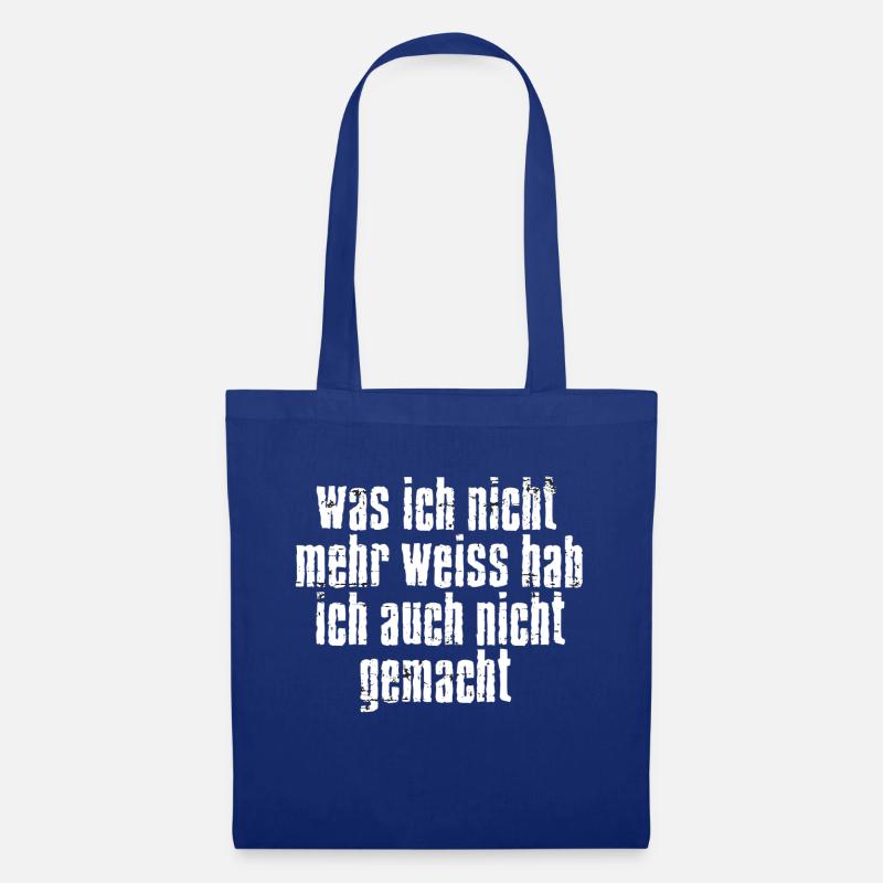 nicht_mehr_weiss - Stoffbeutel - Royalblau