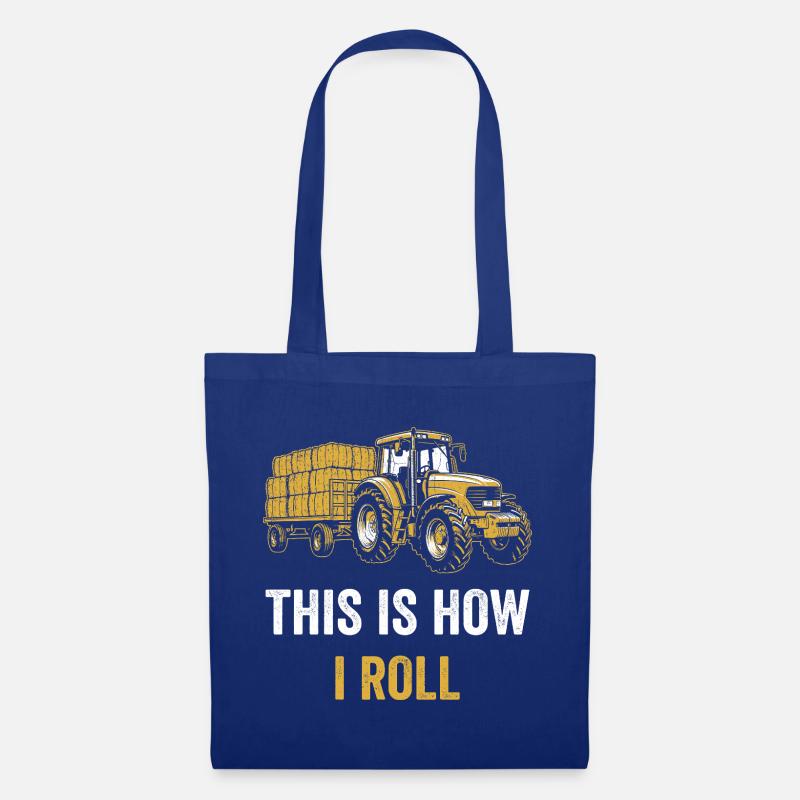 Tractor Saying So I Roll - Tote Bag - royal blue