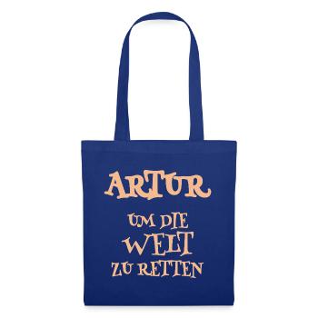 Retter Artur - Stoffbeutel - Royalblau - Vorne