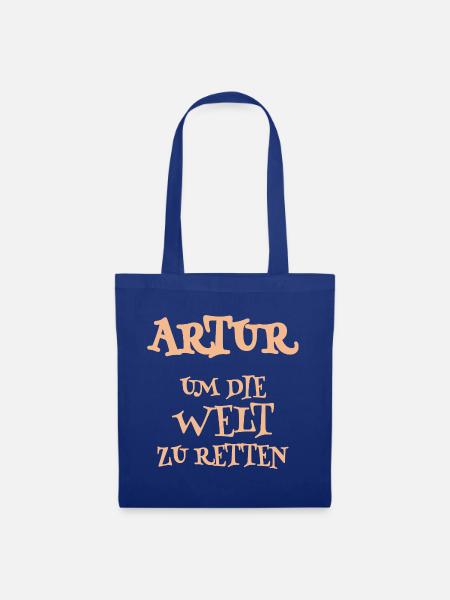 Retter Artur - Stoffbeutel - Royalblau