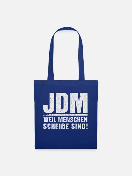 JDM Menschen scheiße - Stoffbeutel - Royalblau