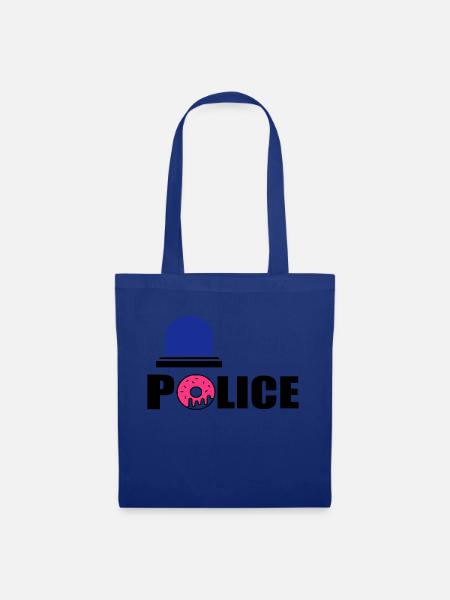 Polizei d - Stoffbeutel - Royalblau
