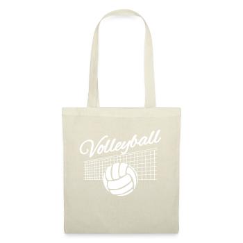 Geschenk Mann Volleyball Volleyball Geburtstag - Stoffbeutel - Natur - Vorne
