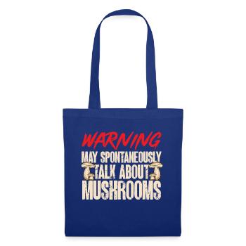 Cueillette de champignons Cueillette de champignons Cueillette de champignons - Sac en tissu - bleu royal - Devant