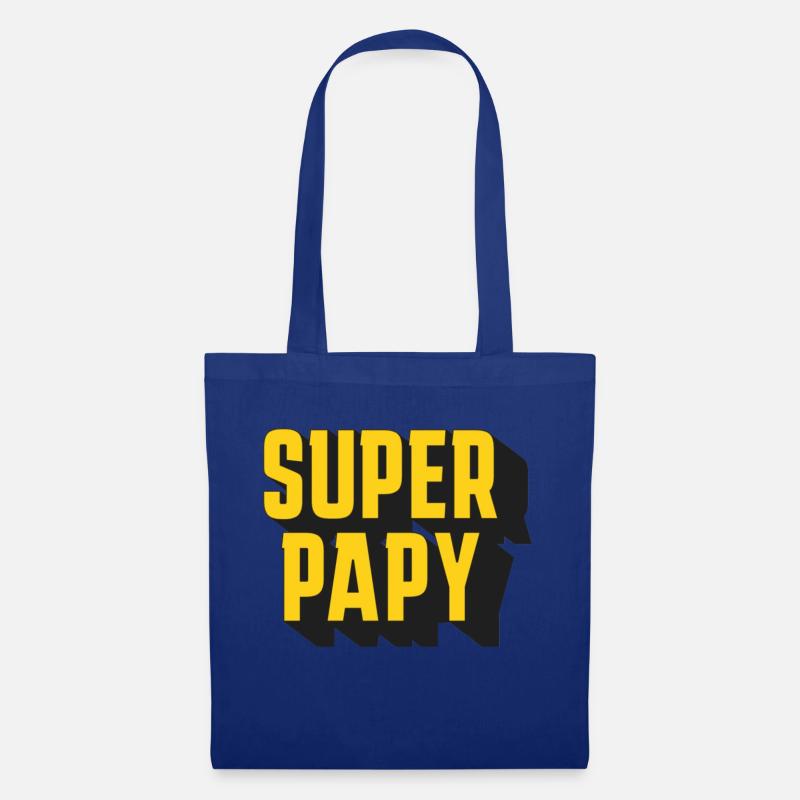 GROSSARTIGER PAPY! - Stoffbeutel - Royalblau