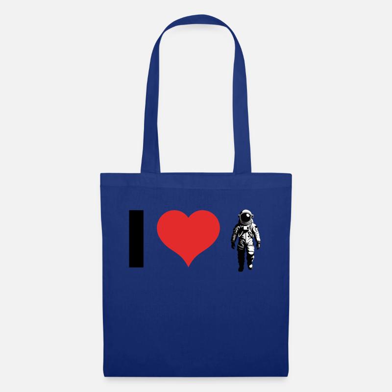 I love Astronauts - Stoffbeutel - Royalblau