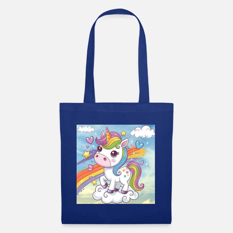 Rainbow Unicorn - Tote Bag - royal blue