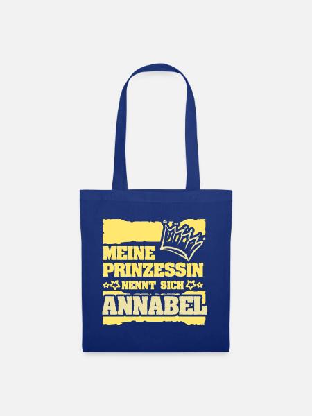Geschenk für Annabel - Stoffbeutel - Royalblau