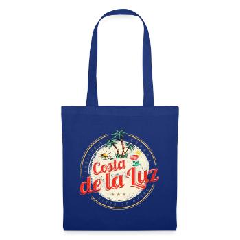 Costa de la Luz Vintage Andalusien Spanien Design - Stoffbeutel - Royalblau - Vorne