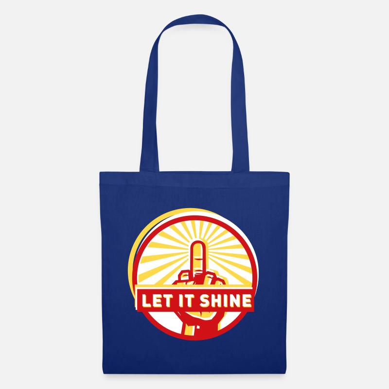 let it shine - Stoffbeutel - Royalblau