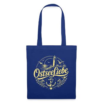 OstseeLiebe Leuchtturm Flair - Stoffbeutel - Royalblau - Vorne