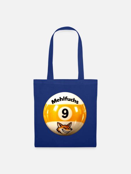 Mehlfuchs 9 Ball – Fox Vintage Druck - Stoffbeutel - Royalblau