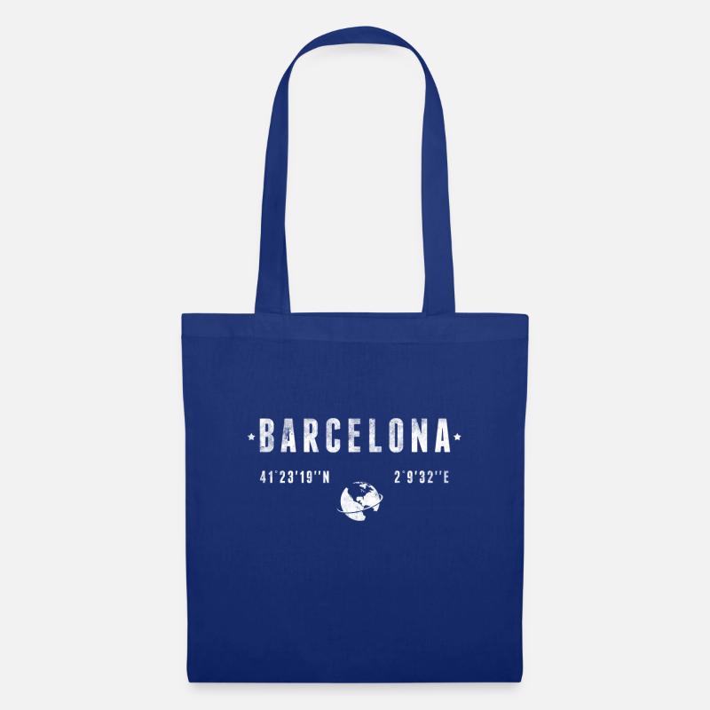 Barcelona - Stoffbeutel - Royalblau