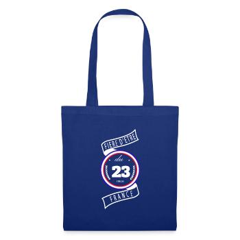 Fière d'être du 23 - Sac en tissu - bleu royal - Devant